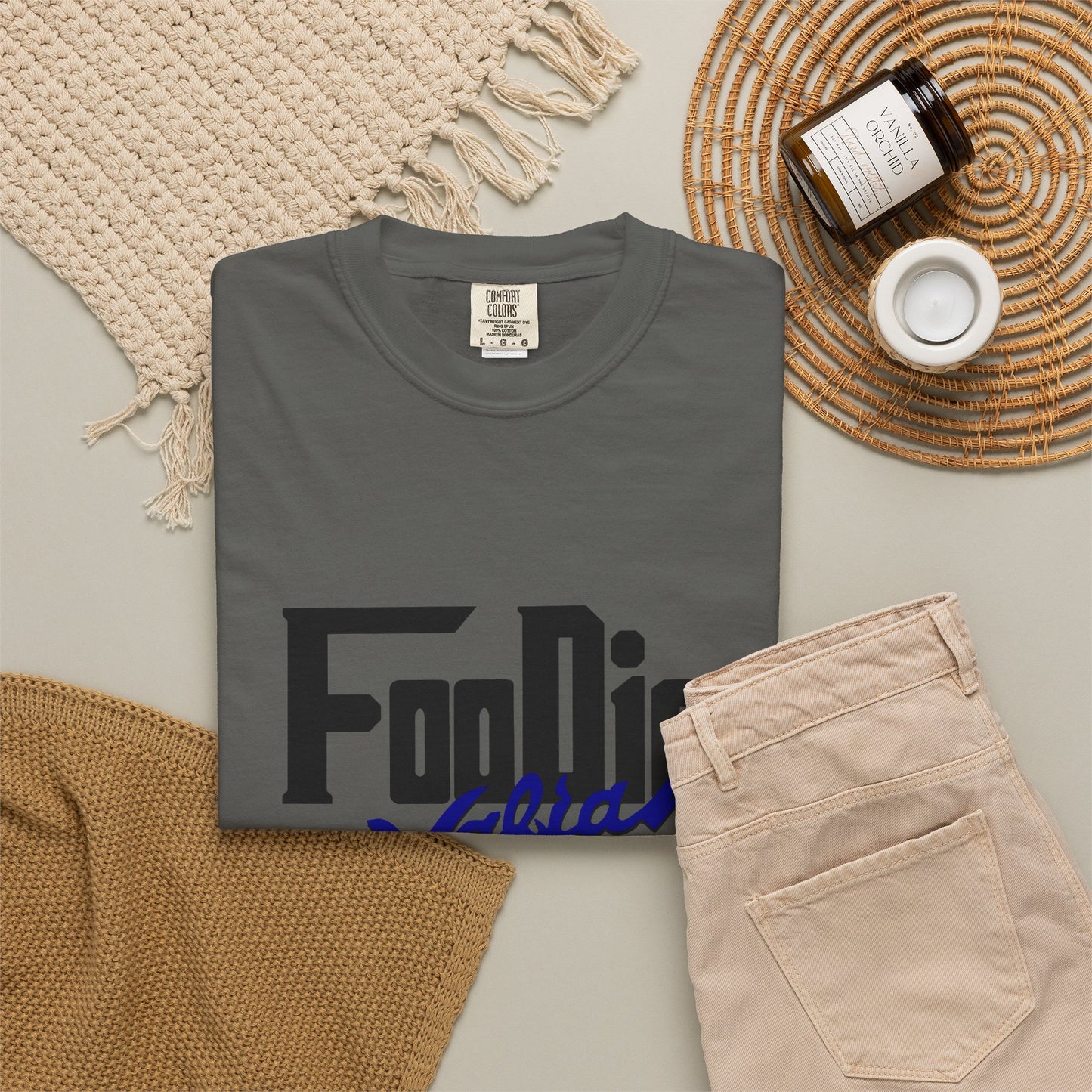 L.O.E.F Foodie Mafia Unisex Tee shirt (Dark Blue)