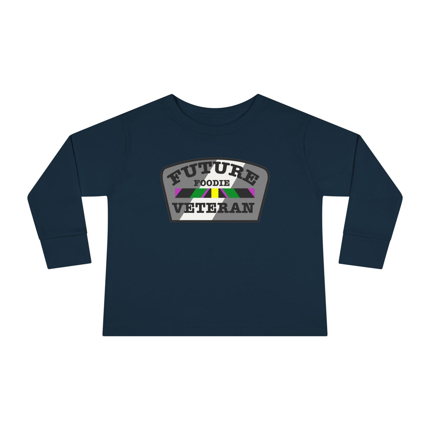 L.O.E.F Future Foodie Veteran Toddler Long Sleeve Tee (Gray)