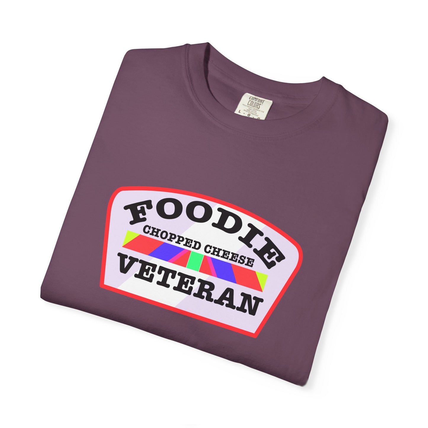 L.O.E.F Foodie Veteran Chopped Cheese Unisex Tee Shirt (Soft Pink)