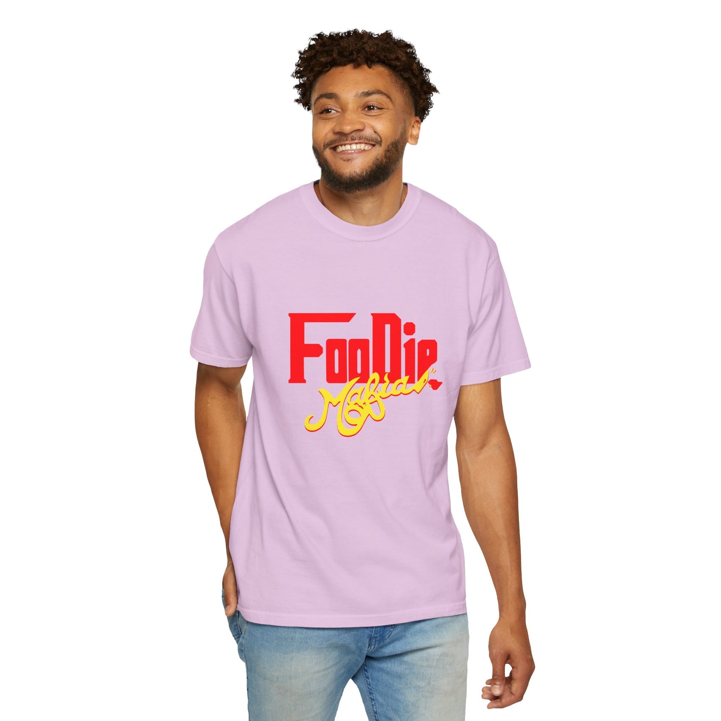 L.O.E.F Red Foodie Mafia Unisex Tee shirt (Bright Yellow)