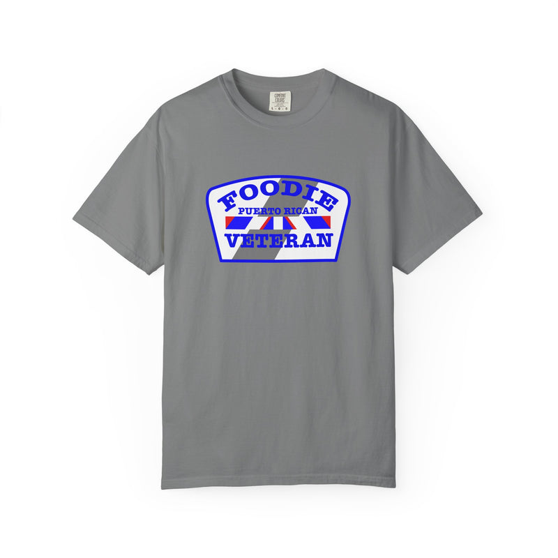 L.O.E.F Foodie Veteran Puerto Rican Unisex Tee Shirt (Blue)