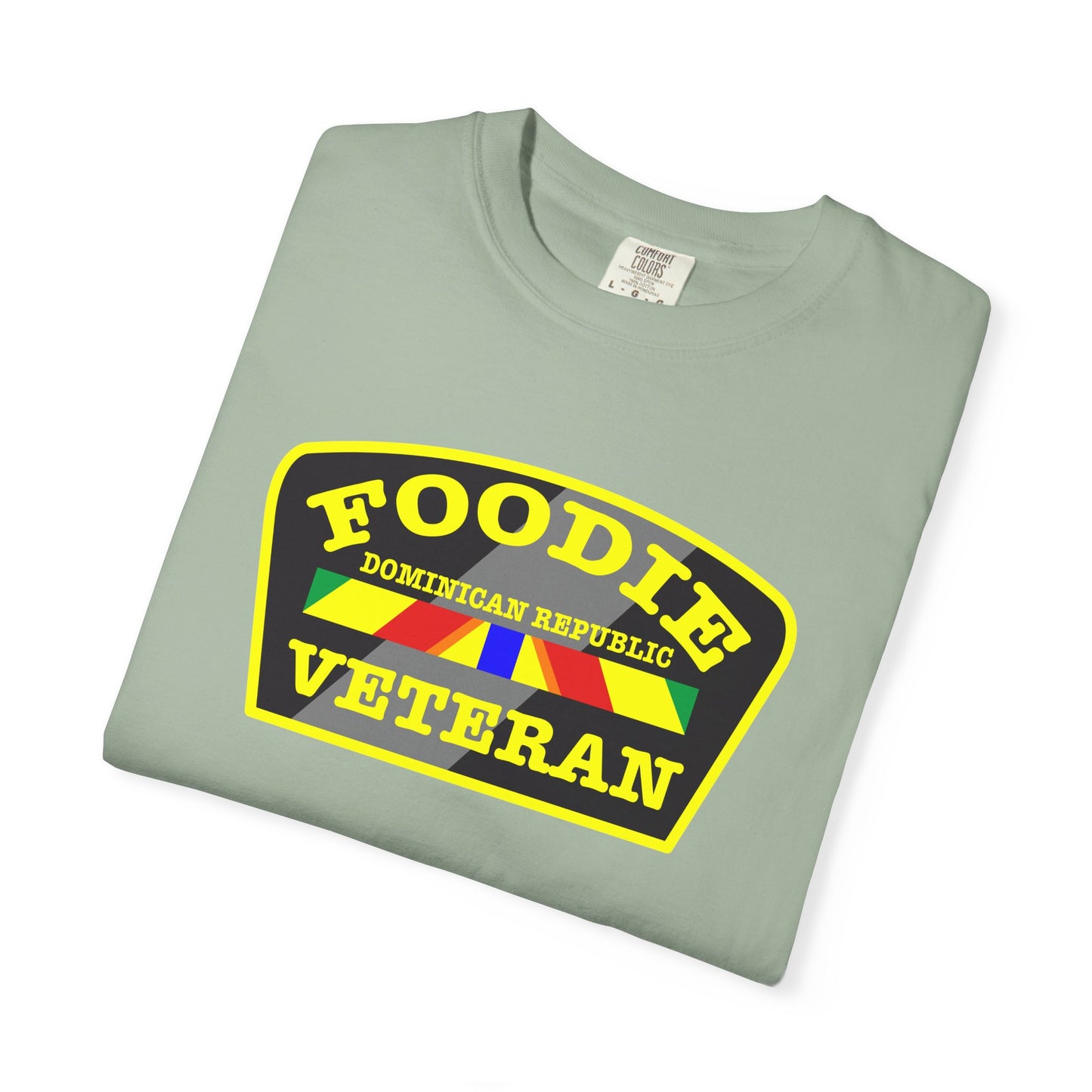 L.O.E.F Foodie Veteran DOMINICAN REPUBLIC Unisex Tee Shirt (Yellow)