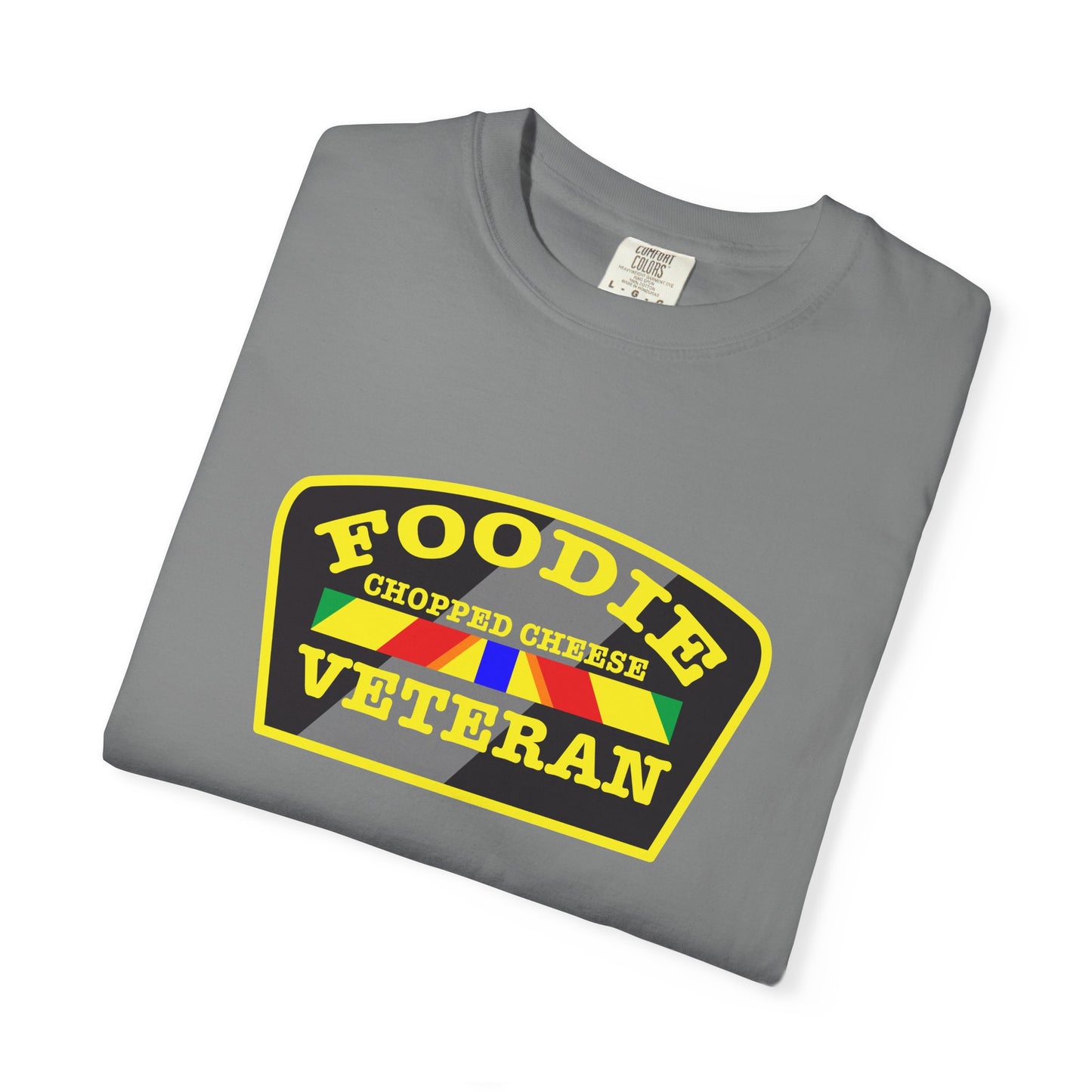 L.O.E.F Foodie Veteran Chopped Cheese Unisex Tee Shirt (Yellow)