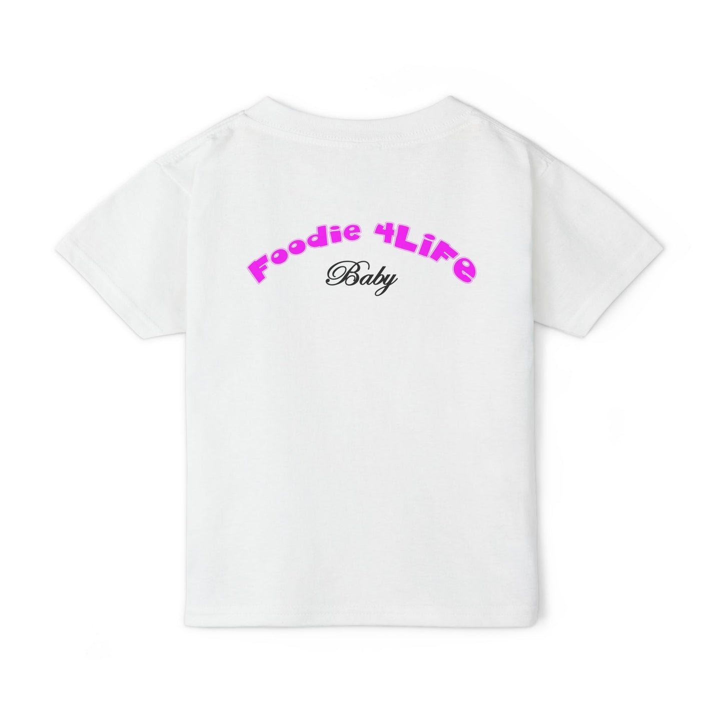 L.O.E.F Foodie 4Life Baby Tee Shirt (Fuchsia)