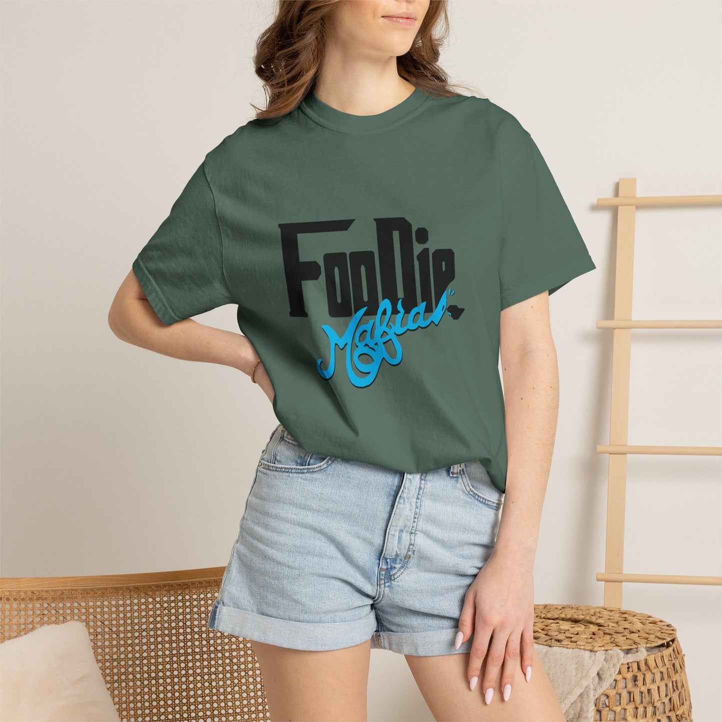L.O.E.F Foodie Mafia Unisex Tee Shirt (Apricot)