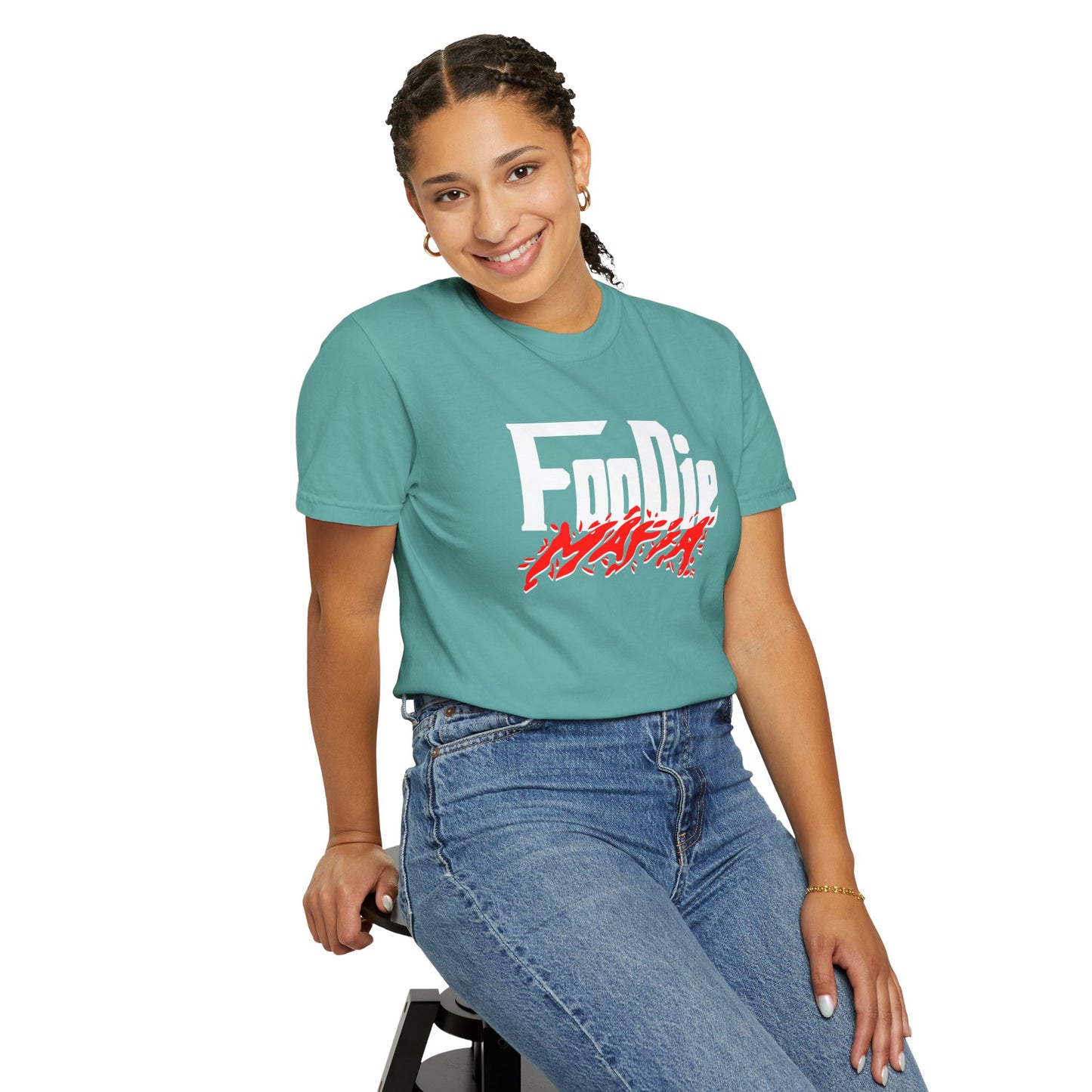 L.O.E.F Foodie Mafia Unisex Tee Shirt  (Red)