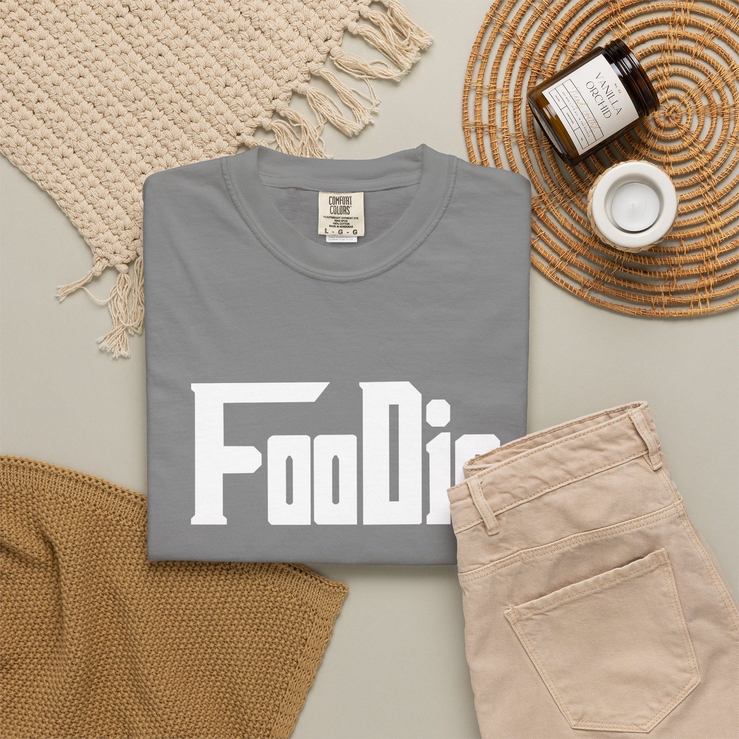 L.O.E.F Foodie Unisex Tee Shirt (White)