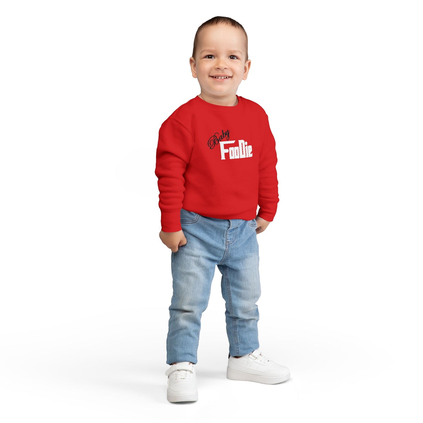 L.O.E.F Baby Foodie Toddler Sweatshirt (White)