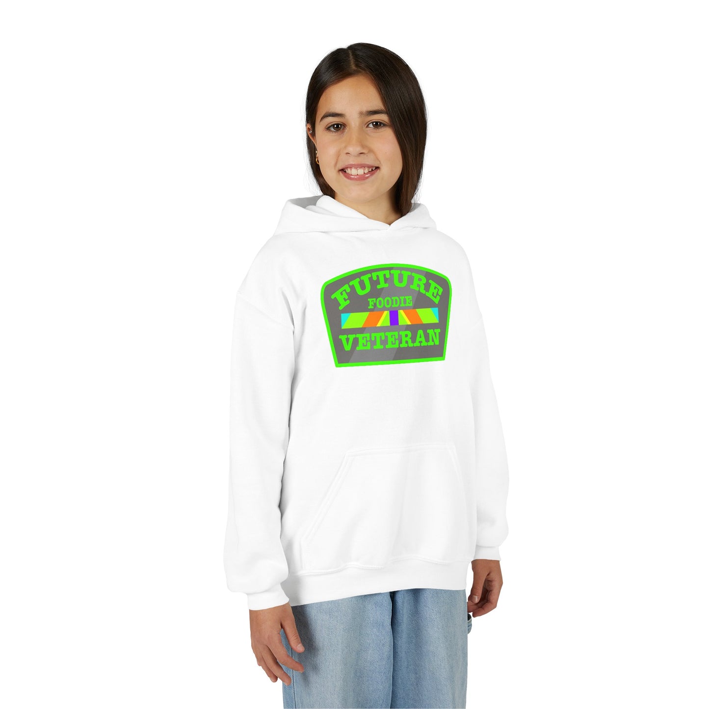 L.O.E.F Future Foodie Veteran Kids Hoodie (Neon Green)