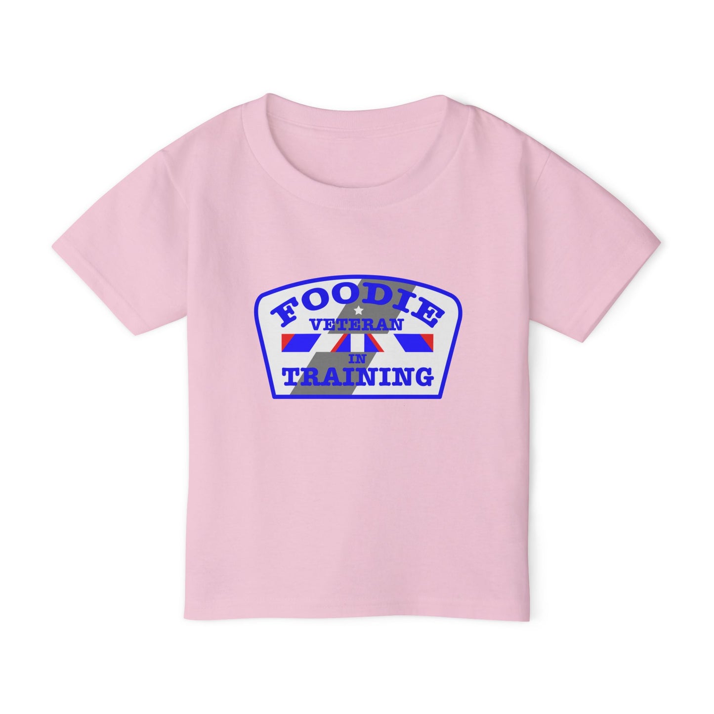 L.O.E.F Foodie Veteran In Training Toddler Tee Shirt (Blue)