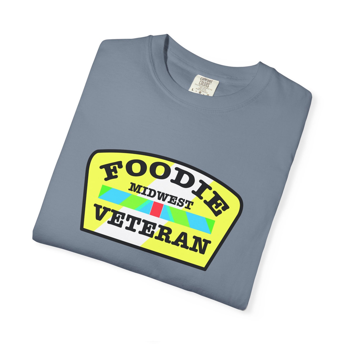L.O.E.F Foodie Veteran MIDWEST Unisex Tee Shirt (Black and Yellow)