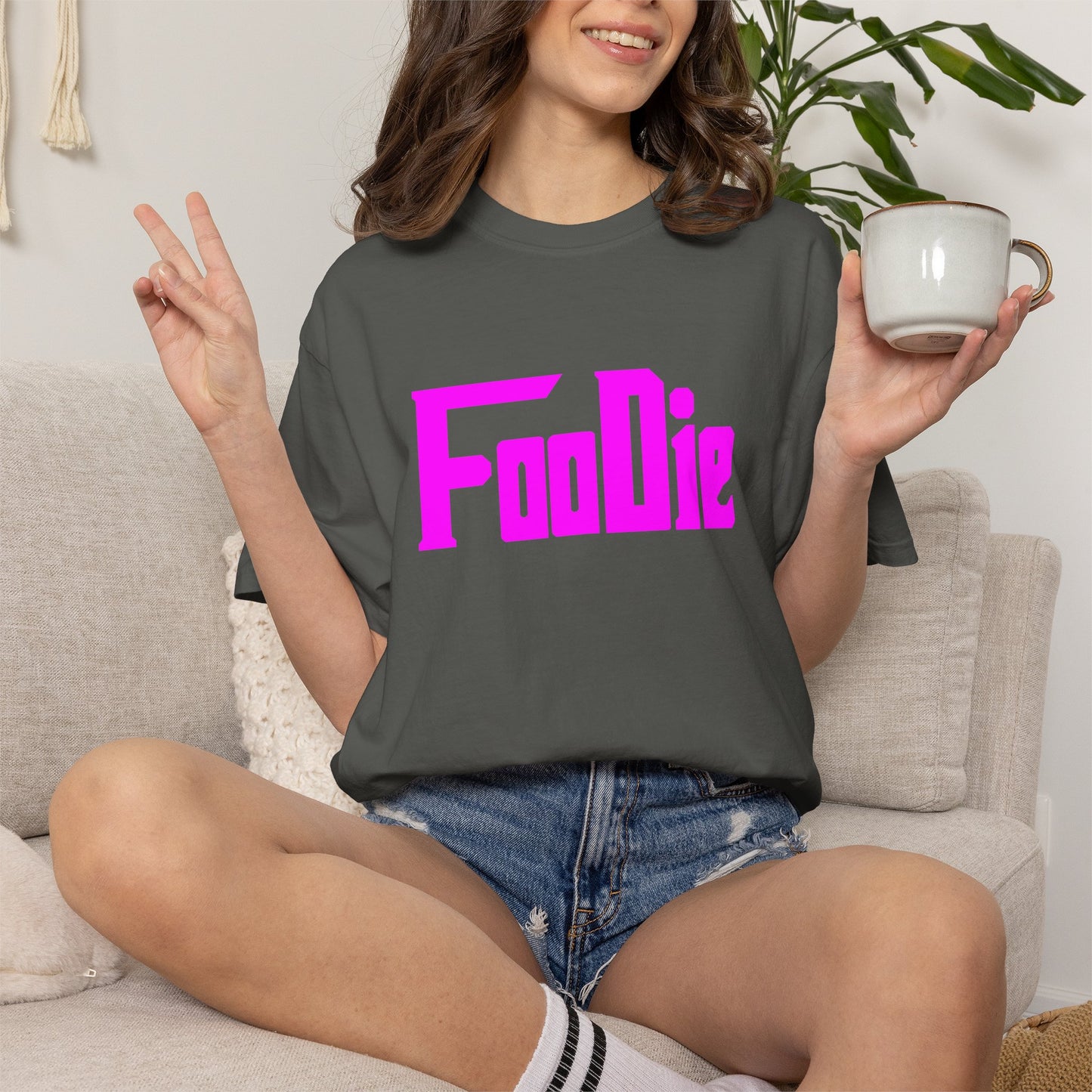 L.O.E.F Foodie Unisex Tee Shirt (Fuchsia)