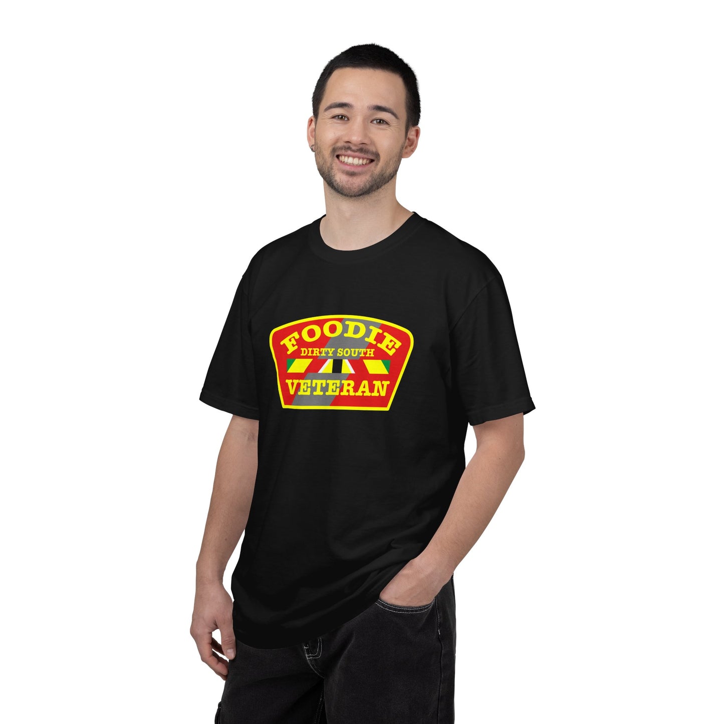 L.O.E.F Foodie Veteran DIRTY SOUTH Unisex Tee Shirt (Yellow)