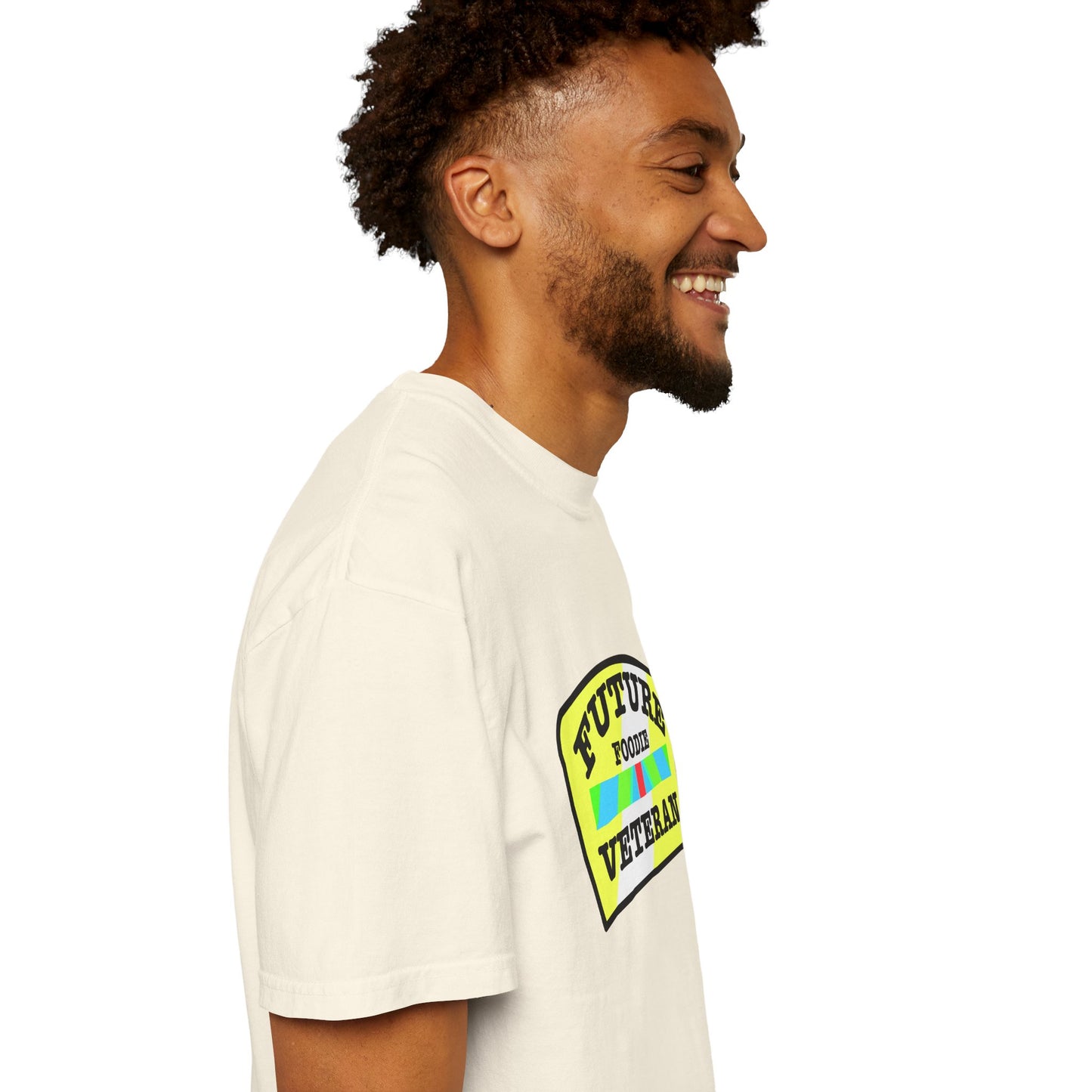 L.O.E.F Future Foodie Veteran Unisex Tee Shirt (Yellow and Black)