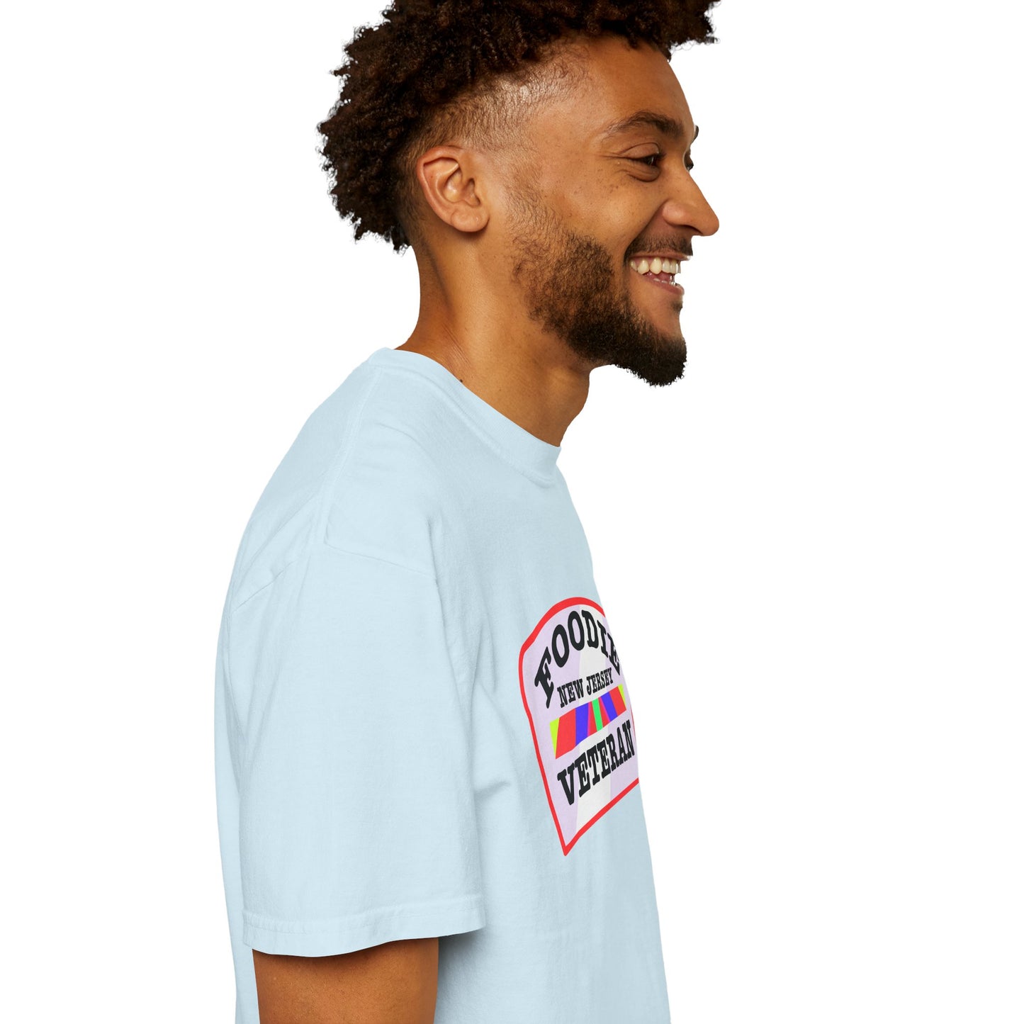 L.O.E.F Foodie Veteran NEW JERSEY Unisex Tee Shirt (Soft Pink)