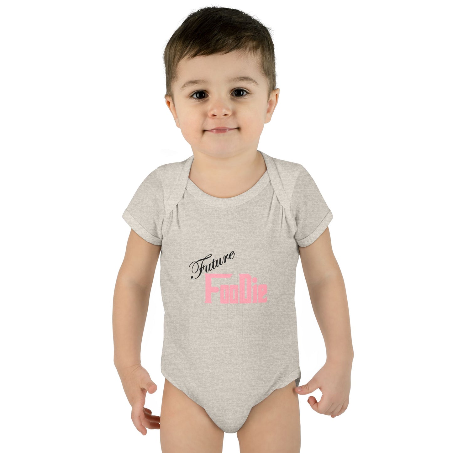 L.O.E.F Future Foodie Toddler Bodysuit (Soft Pink)