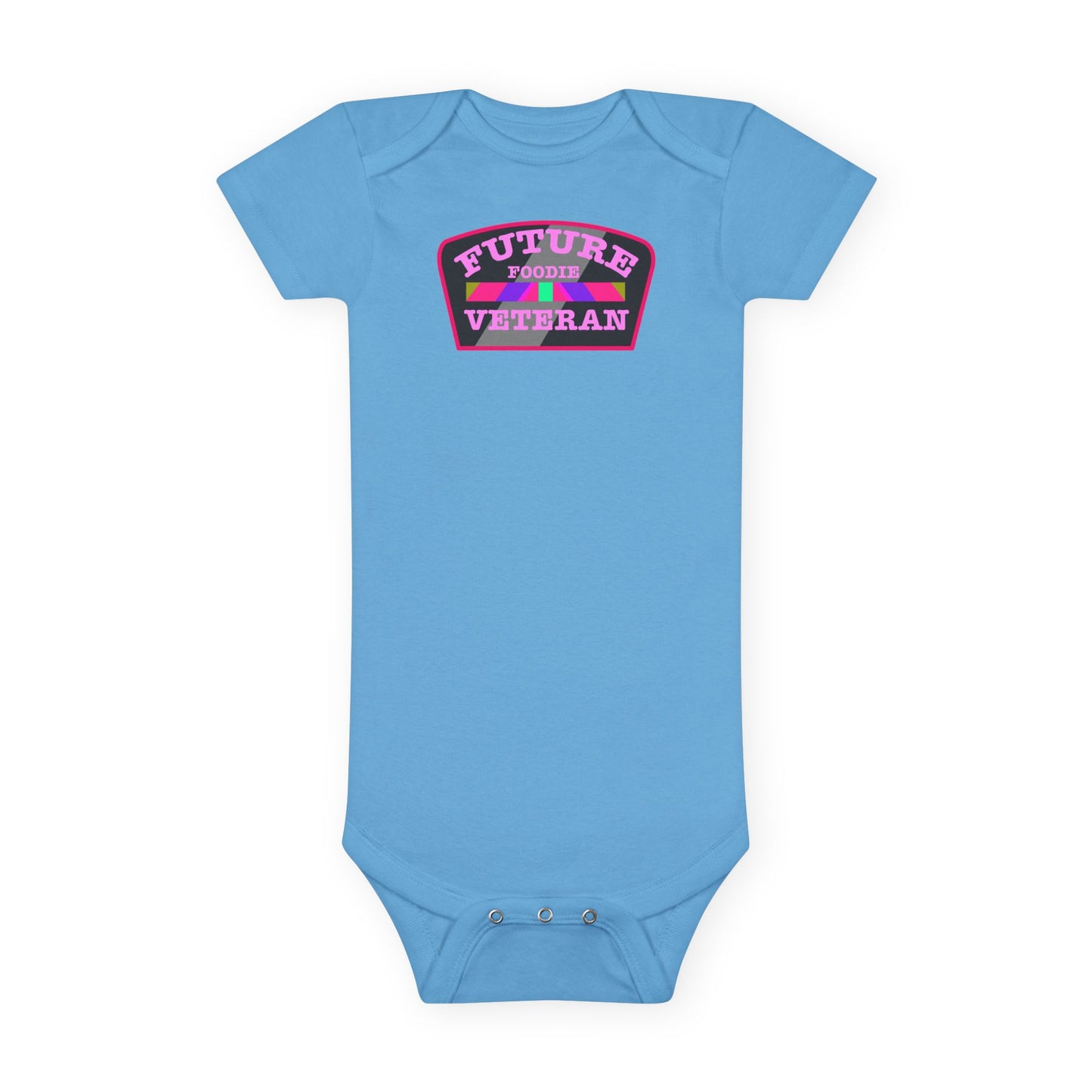 L.O.E.F Future Foodie Veteran Baby Bodysuit (Pink)