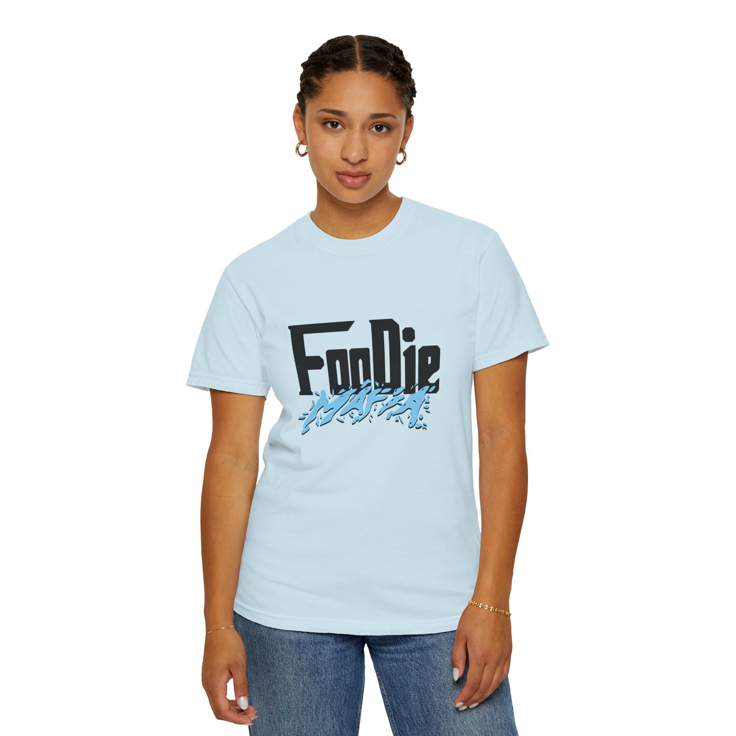 L.O.E.F Foodie Mafia Unisex Tee Shirt (Baby Blue)
