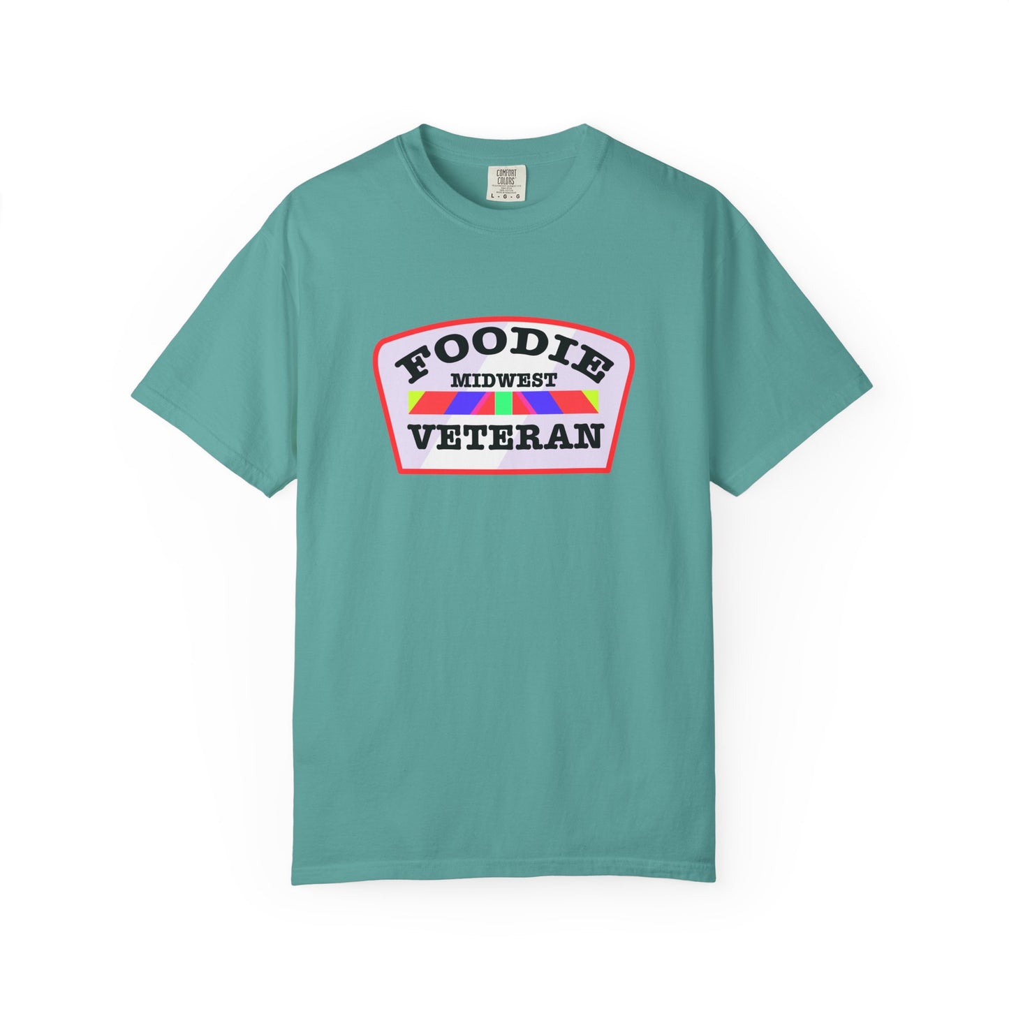 L.O.E.F Foodie Veteran MIDWEST Unisex Tee Shirt (Soft Pink)