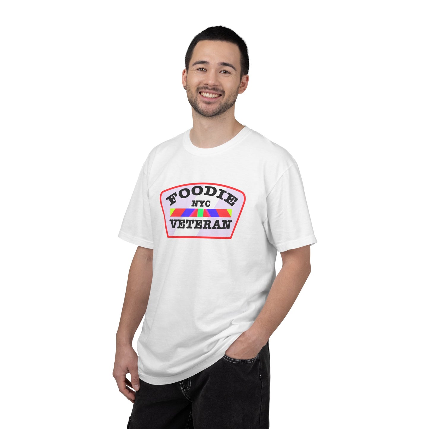 L.O.E.F Foodie Veteran NYC Unisex Tee Shirt (Soft Pink)
