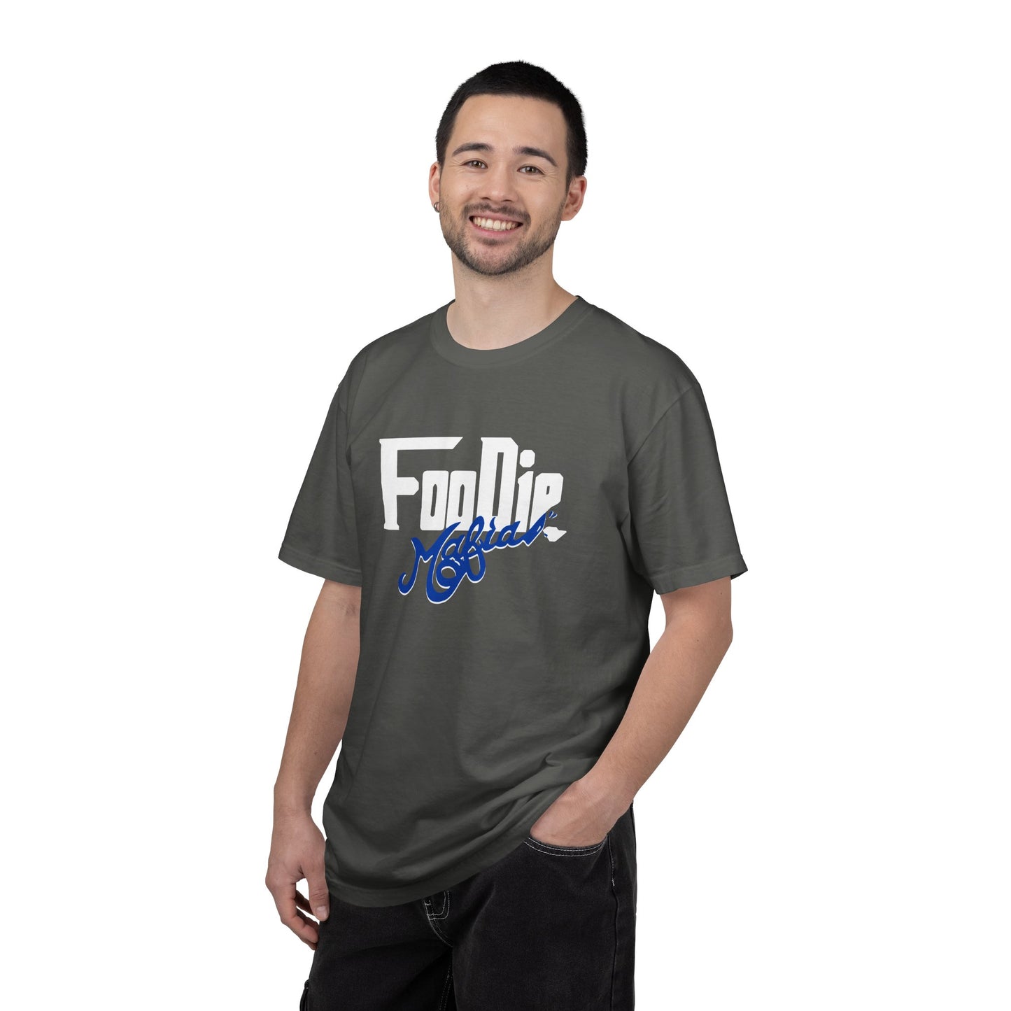 L.O.E.F Foodie Mafia Unisex Tee Shirt  (Dark Blue)