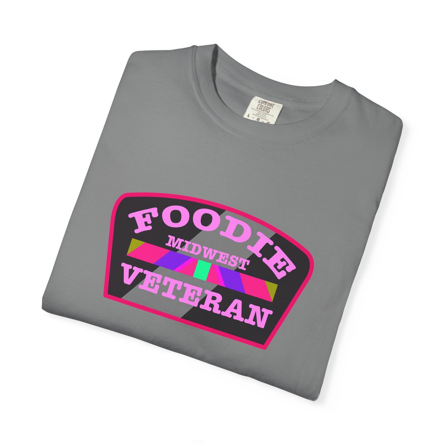L.O.E.F Foodie Veteran MIDWEST Unisex Tee Shirt (Pink)