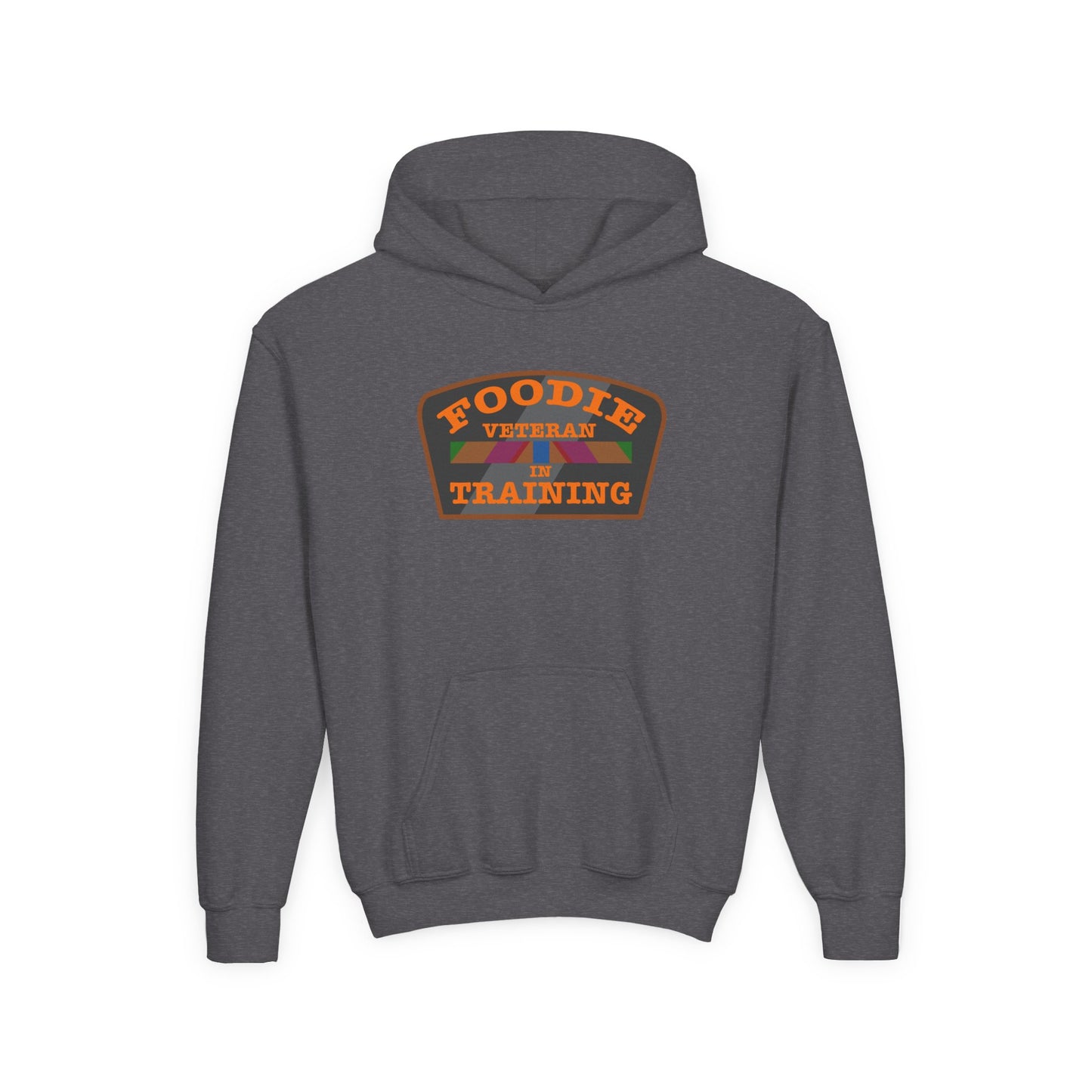 L.O.E.F Foodie Veteran In Training Kids Hoodie (Orange)