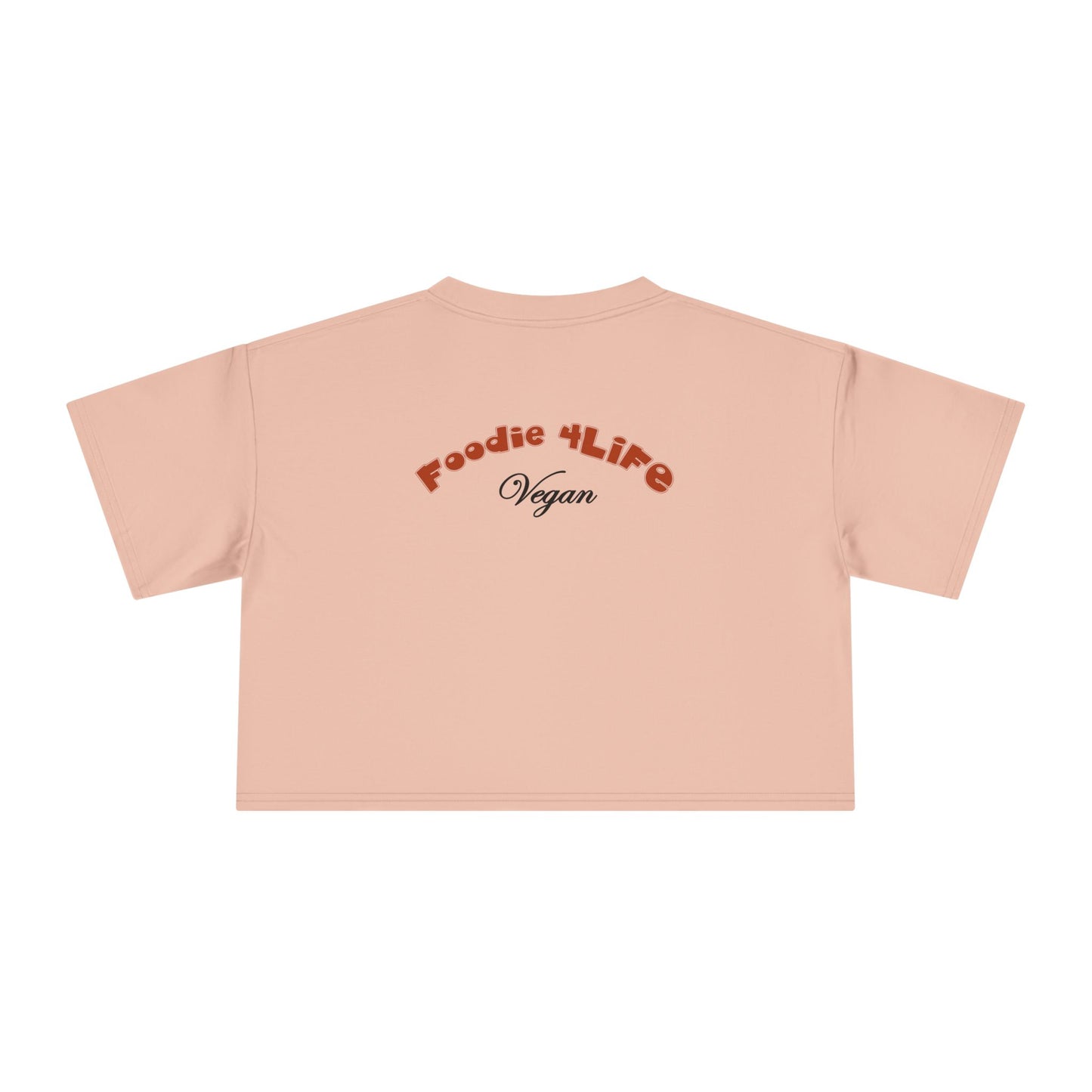 L.O.E.F Foodie 4Life Vegan Crop Tee (Rust)