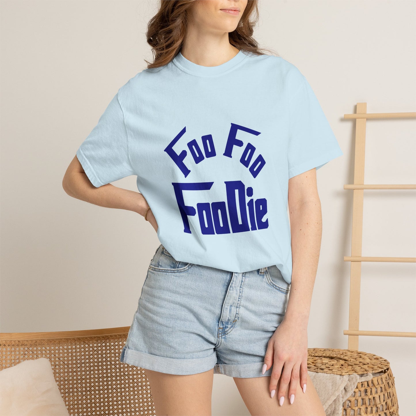 L.O.E.F FOO FOO FOODIE Unisex Tee shirt(Dark Blue)