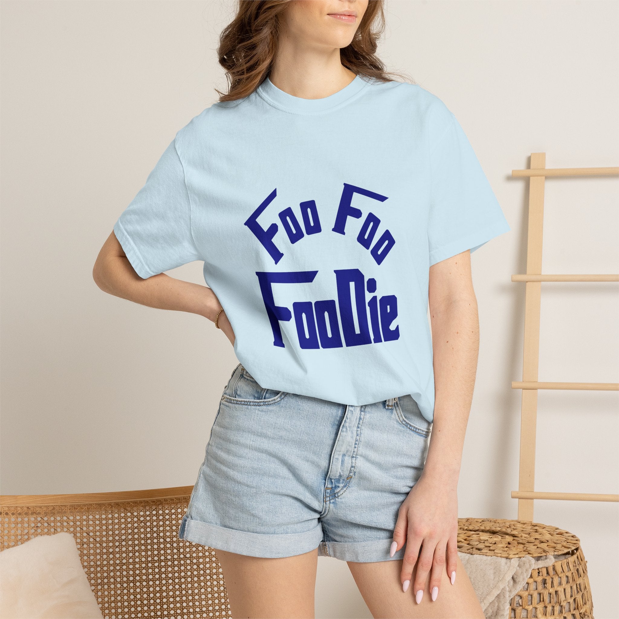 L.O.E.F FOO FOO FOODIE Unisex Tee shirt(Dark Blue)