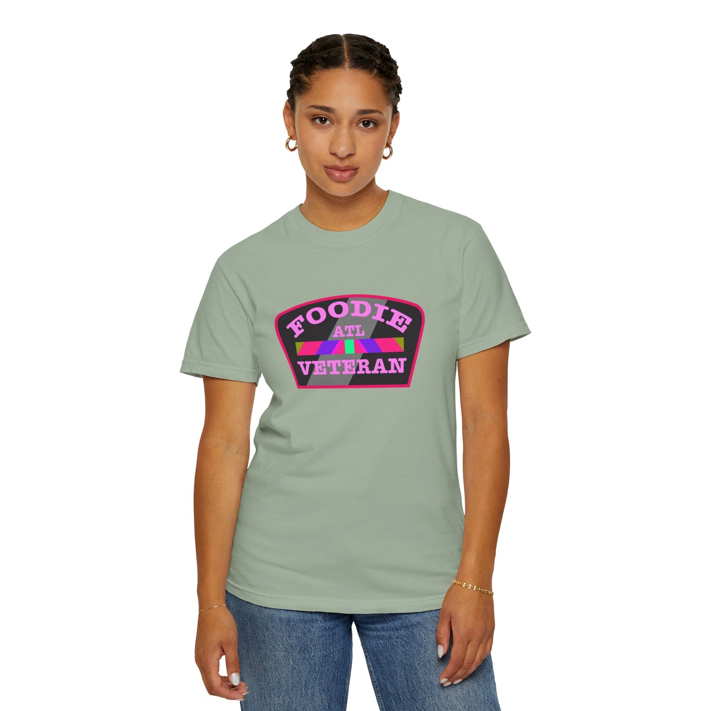 L.O.E.F Foodie Veteran ATL Unisex Tee Shirt (Pink)