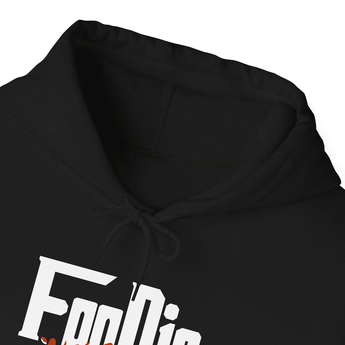 L.O.E.F White Foodie Mafia Unisex Hooded Sweatshirt (Rust)