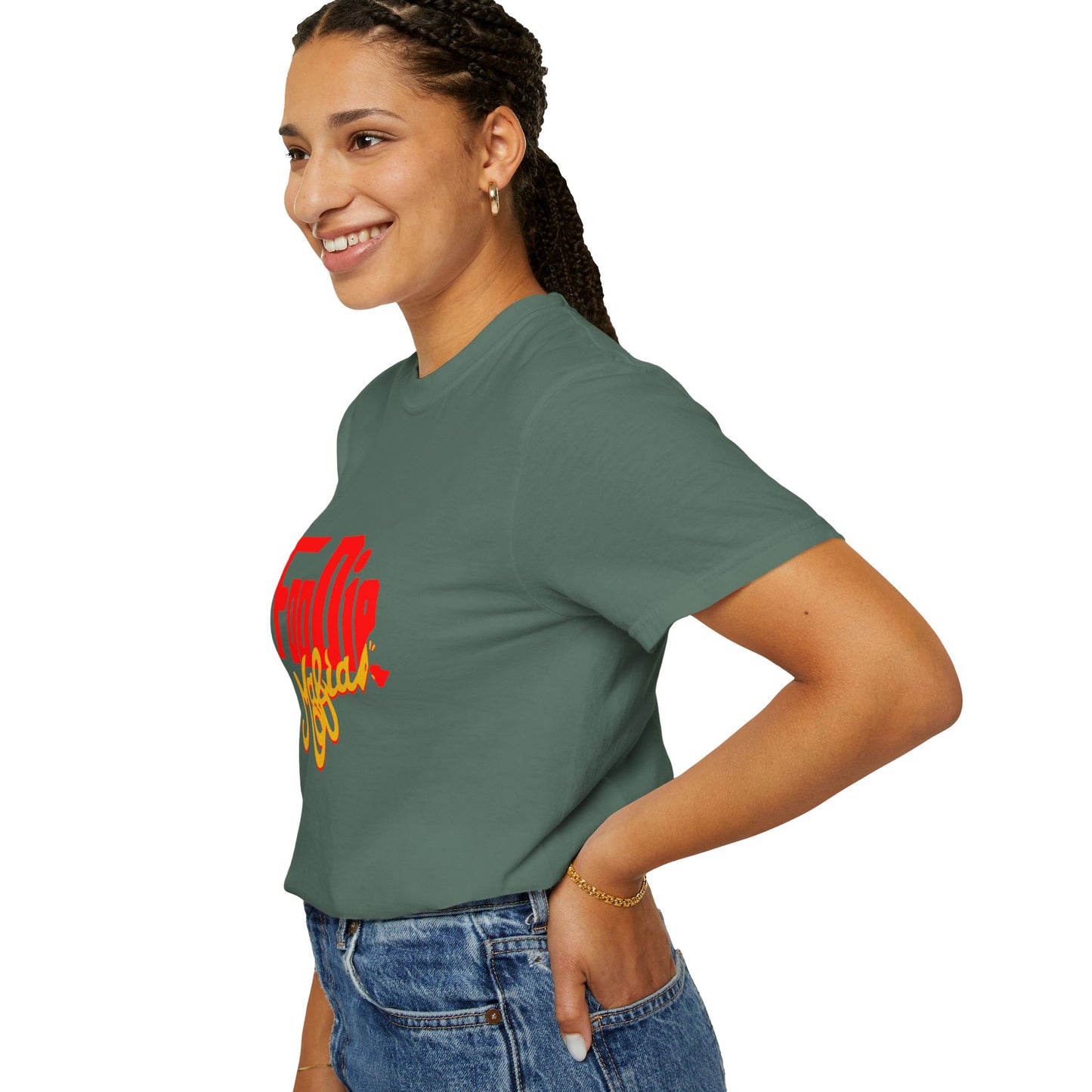 L.O.E.F Red Foodie Mafia Unisex Tee Shirt (Gold)