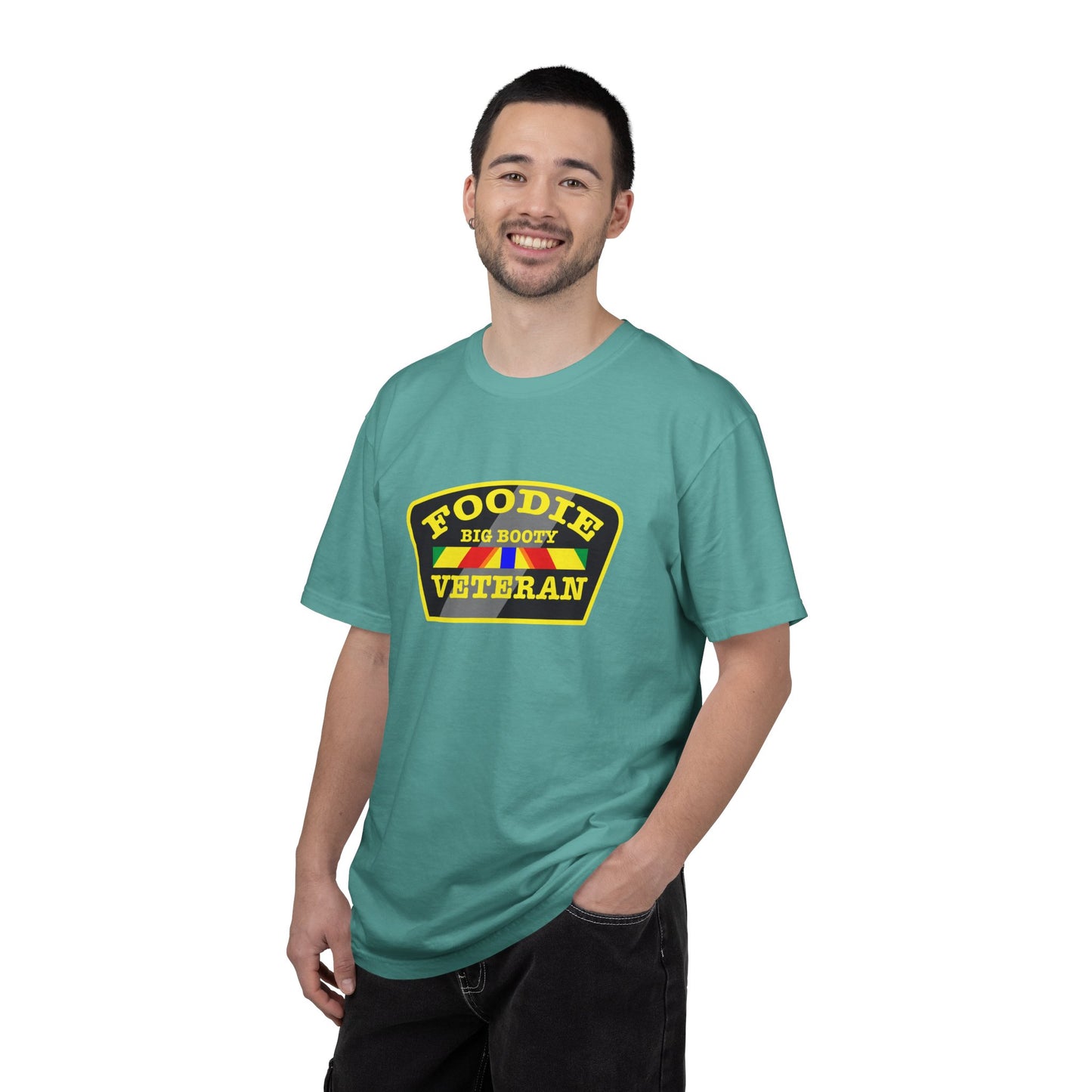L.O.E.F Foodie Veteran BIG BOOTY Unisex Tee Shirt (Yellow)