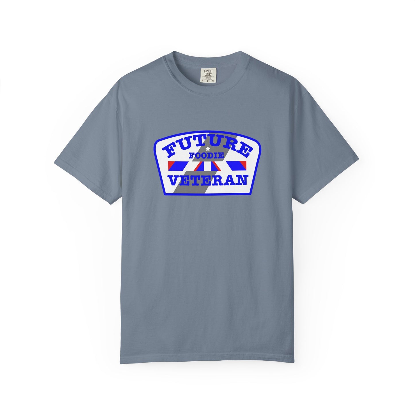 L.O.E.F Future Foodie Veteran Unisex Tee Shirt (Blue)