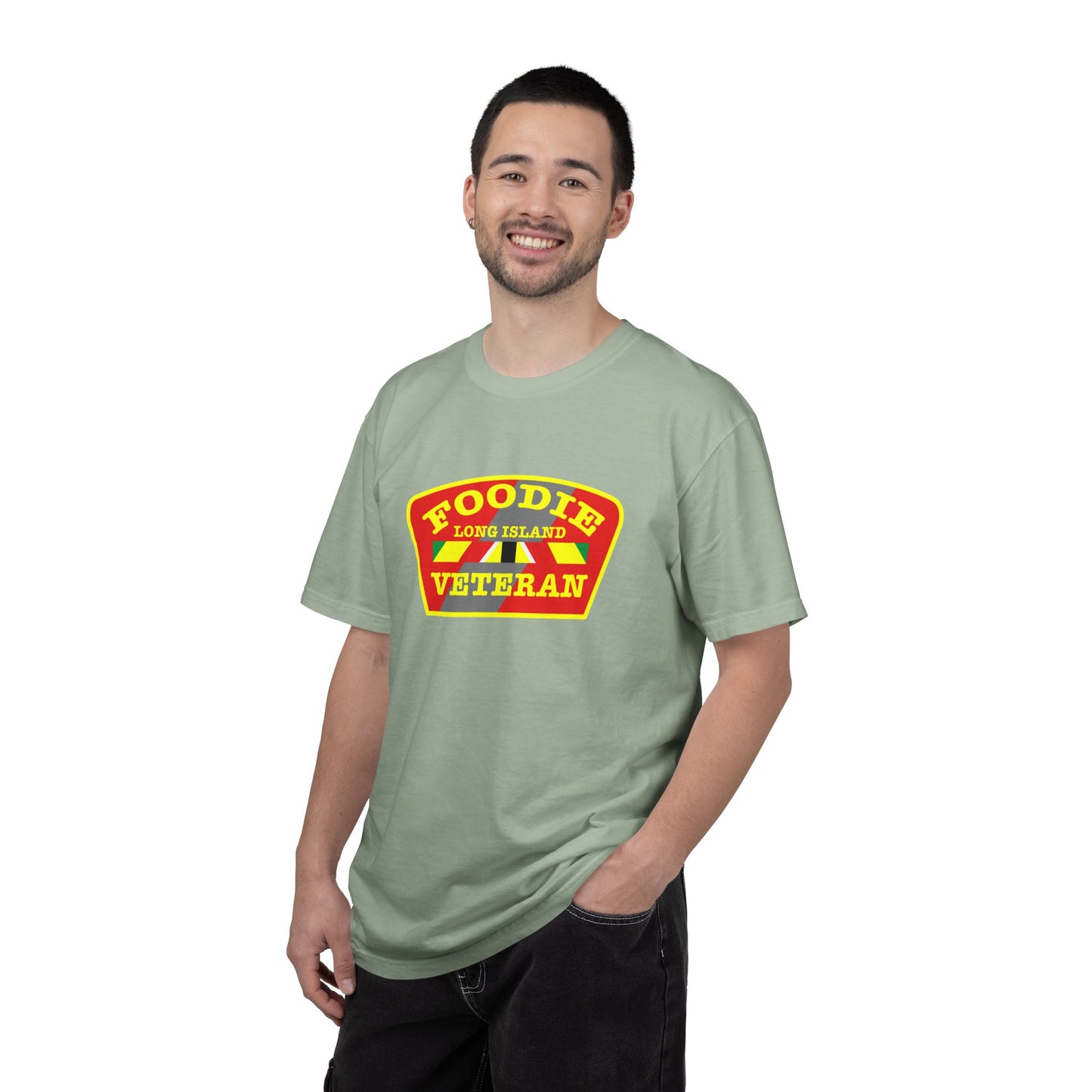 L.O.E.F Foodie Veteran Long Island Unisex Tee Shirt (Yellow)