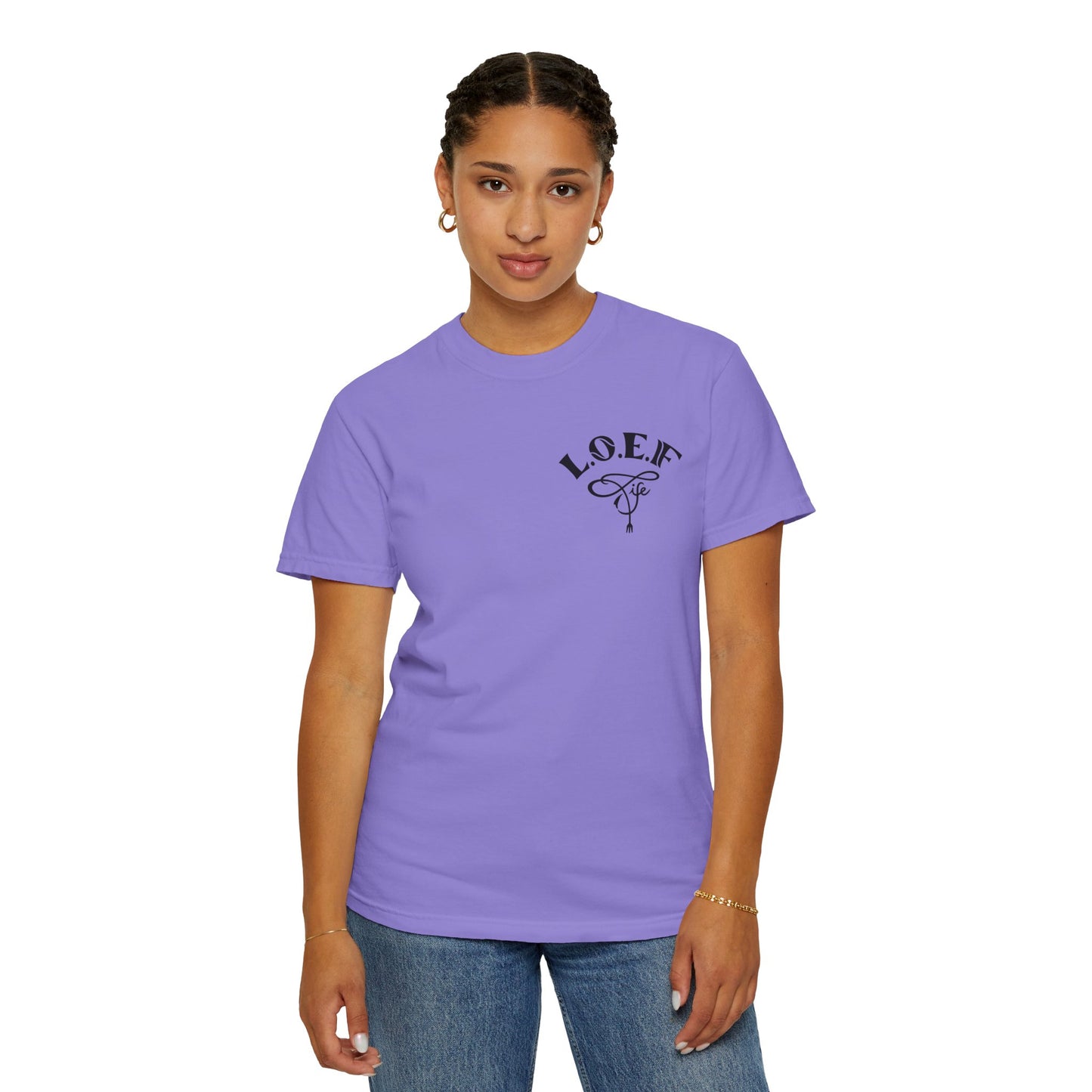 L.O.E.F Foodie 4Life Vegan Unisex Tee Shirt (Neon Yellow)