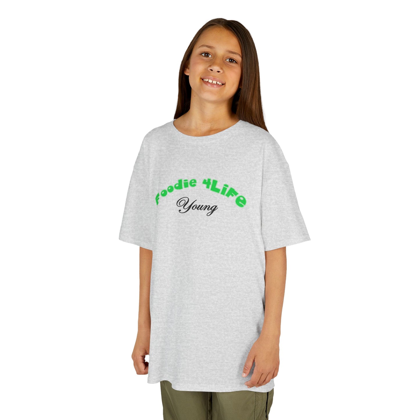 L.O.E.F Foodie 4Life Young Tee Shirt  (Machalite Green)