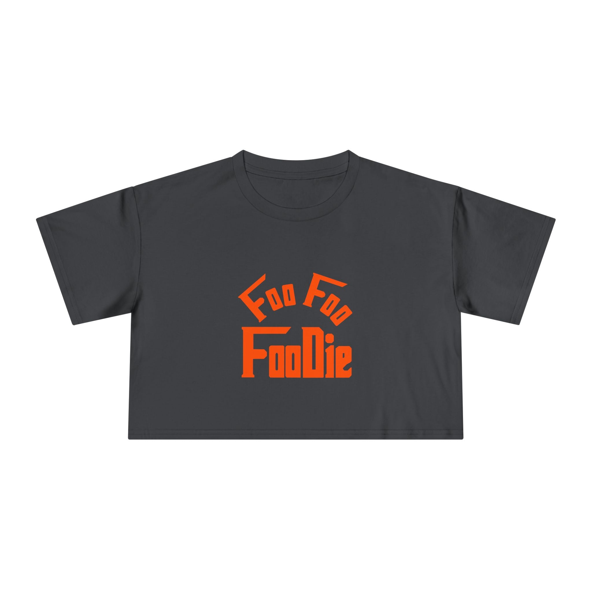 L.O.E.F FOO FOO FOODIE Women Crop Tee(Neon Orange)