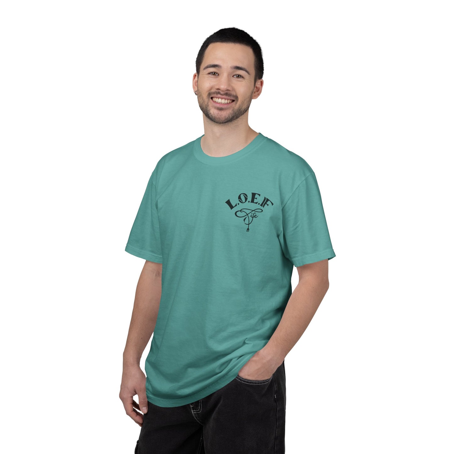 L.O.E.F Foodie 4Life Vegan Unisex Tee Shirt (Neon Yellow)