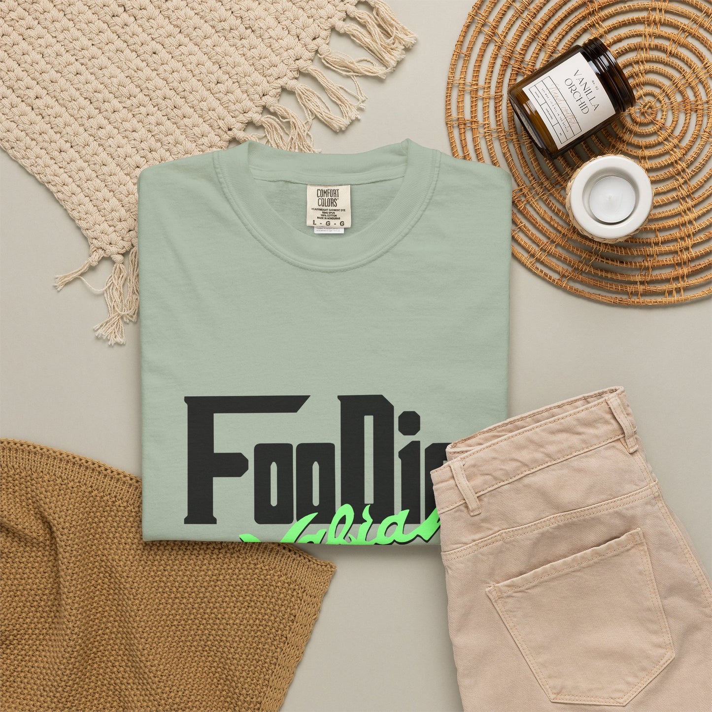 L.O.E.F Foodie Mafia Unisex Tee shirt (Mint Green)