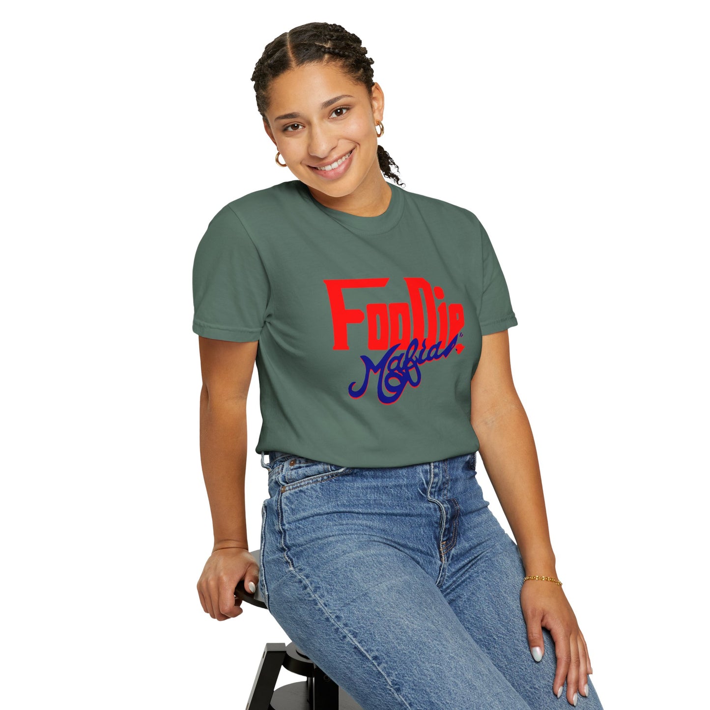 L.O.E.F Red Foodie Mafia Unisex Tee shirt (Dark Blue)