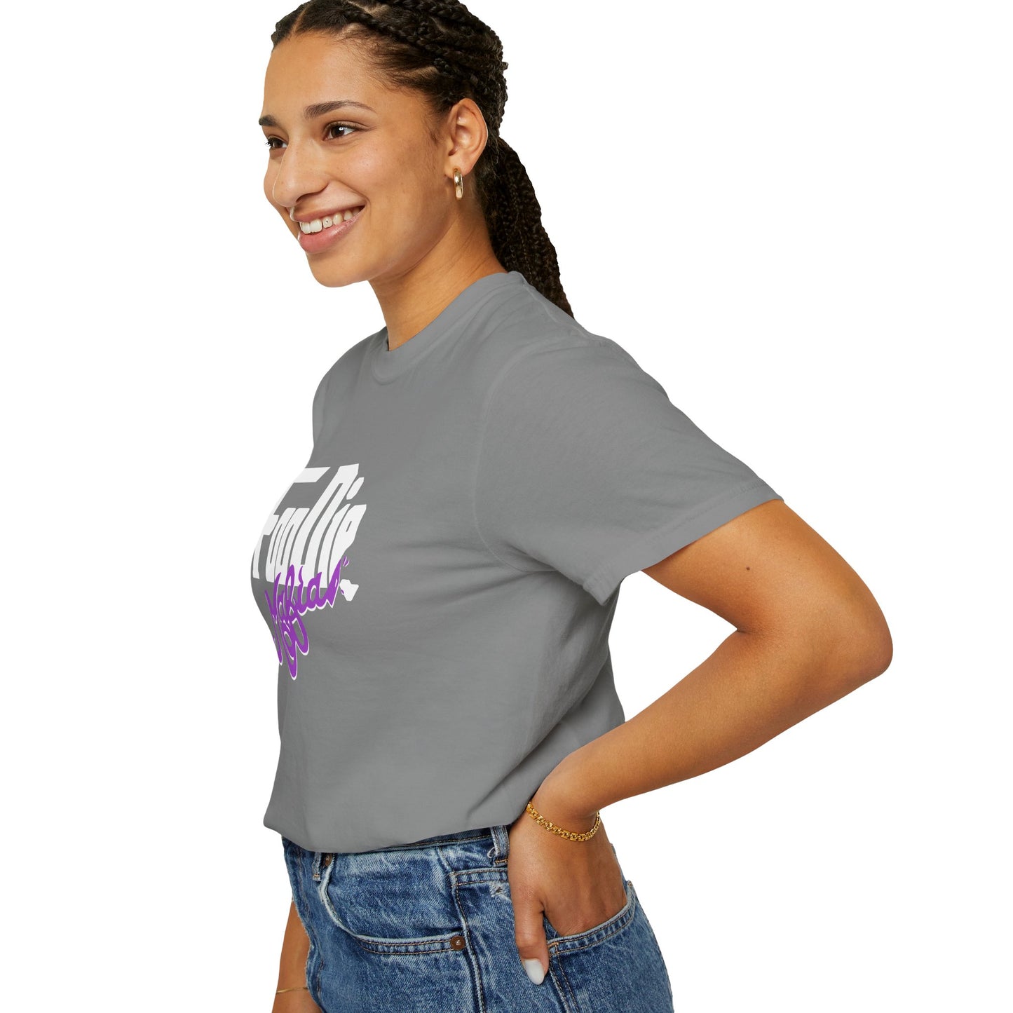 L.O.E.F Foodie Mafia Unisex Tee Shirt  (Purple)