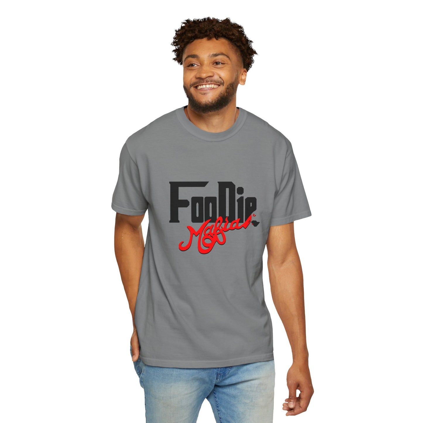 L.O.E.F Foodie Mafia Unisex Tee Shirt (Flat Red)