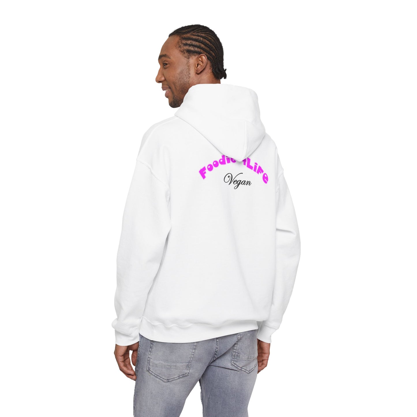 L.O.E.F Foodie 4Life Vegan Hoodie (Fuchsia)