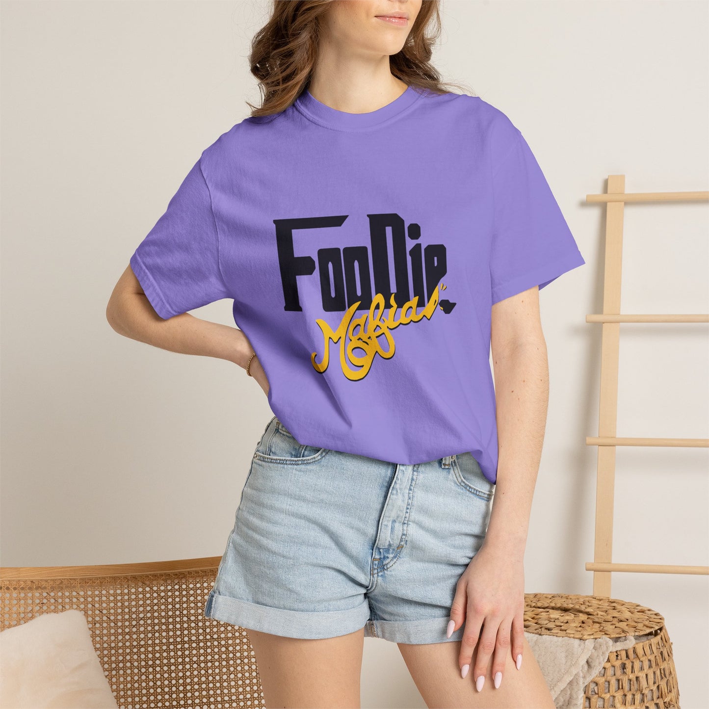 L.O.E.F Foodie Mafia Unisex Tee Shirt (Yellow)