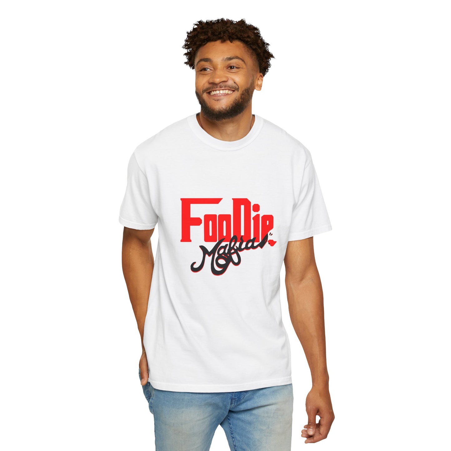L.O.E.F Red Foodie Mafia Unisex Tee shirt (Black)