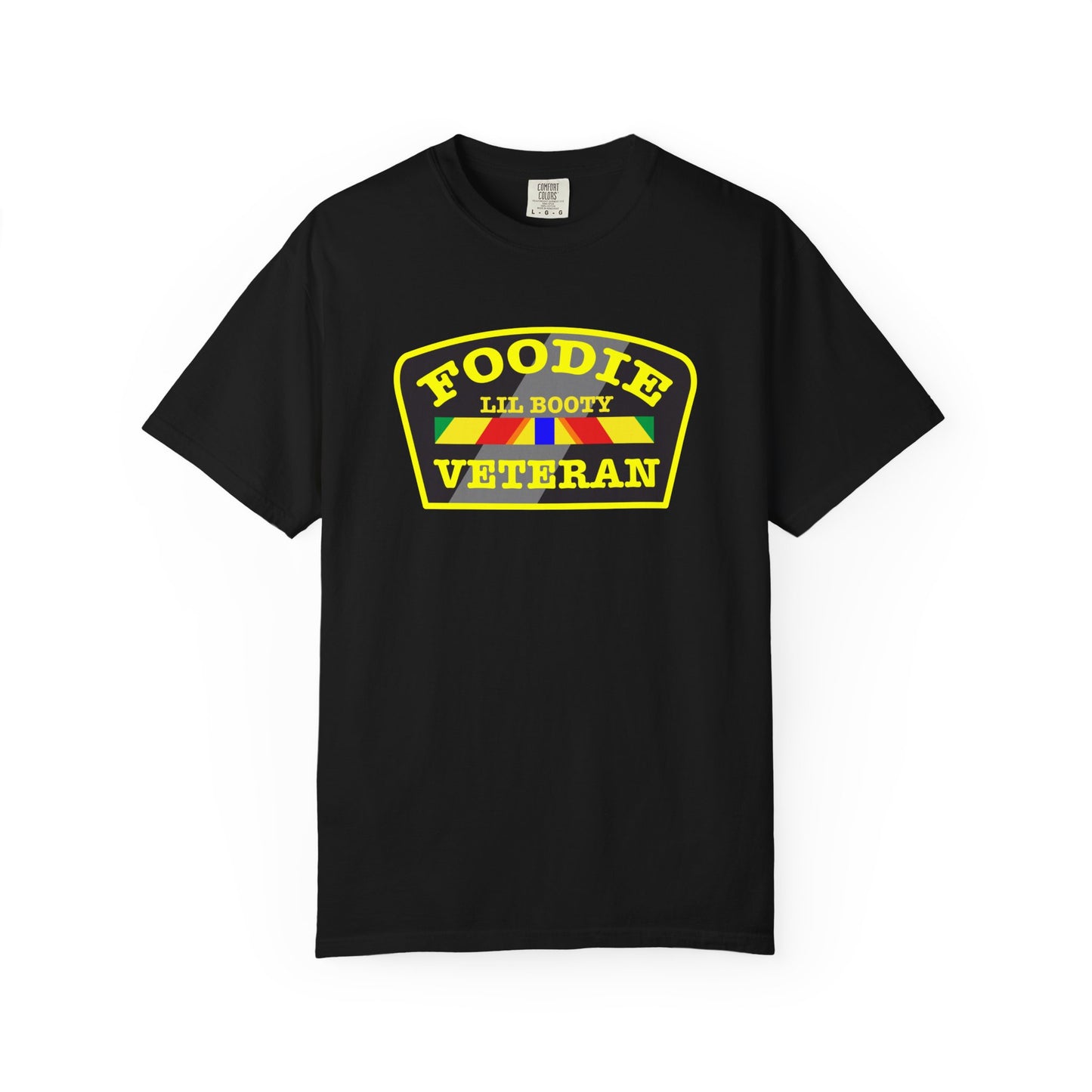 L.O.E.F Foodie Veteran LIL BOOTY Unisex Tee Shirt (Yellow)
