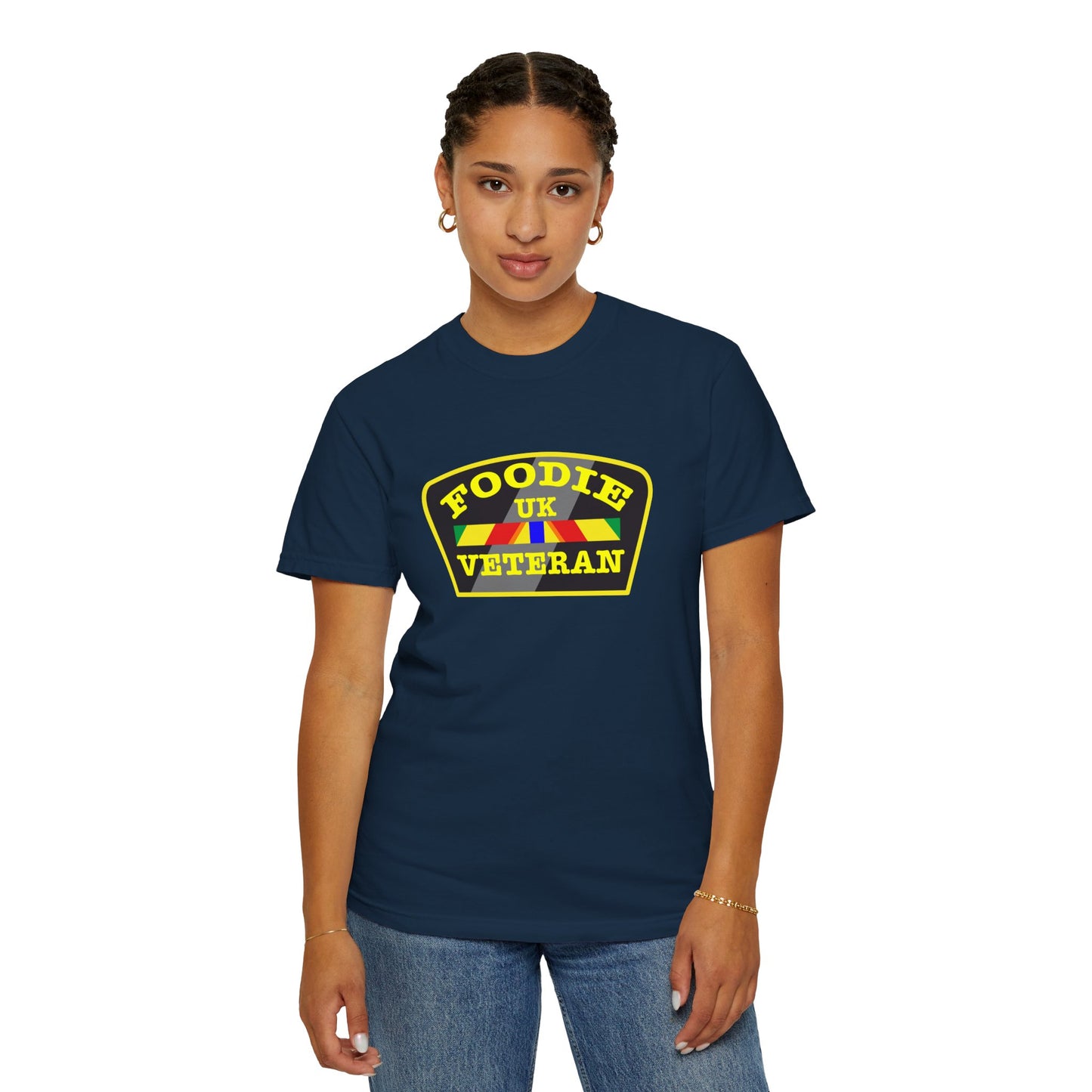 L.O.E.F Foodie Veteran UK Unisex Tee Shirt (Yellow)
