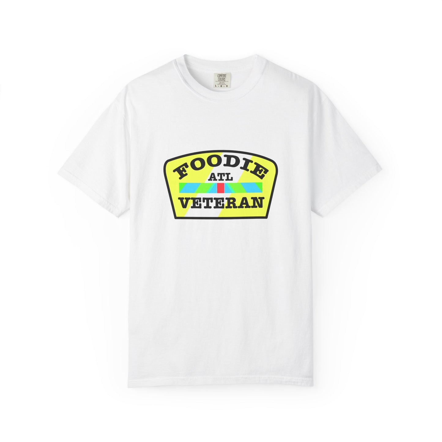 L.O.E.F Foodie Veteran ATL Unisex Tee Shirt (Yellow and Black)